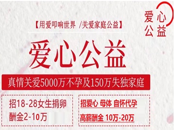 濂溪捐卵助孕生子 爱心志愿者招募